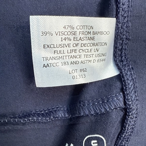 Coolibar Summer Leggings Womens Large Navy Travel Outdoor Stretch UPF Light NWT - Picture 5 of 15
